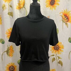 eye candy Black Crewneck Short Sleeve Tee